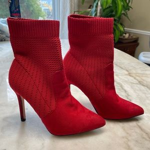 Red Knitted Boots